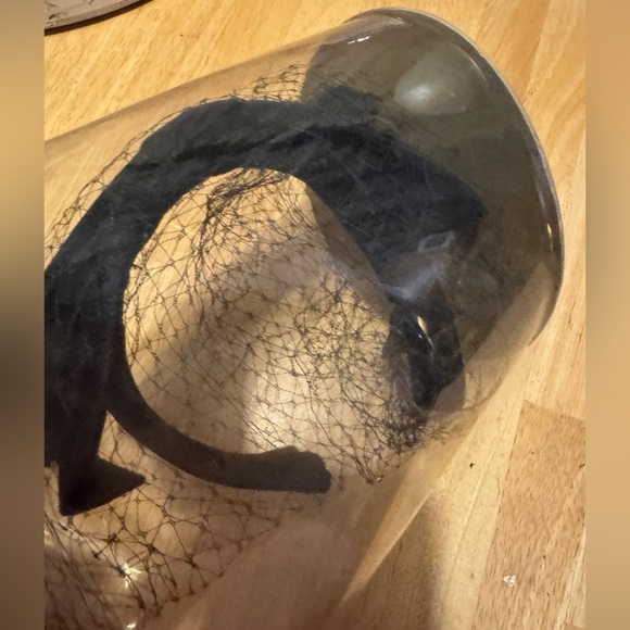 Vintage Headband Hat Headpiece Netting Bow New - Picture 1 of 4